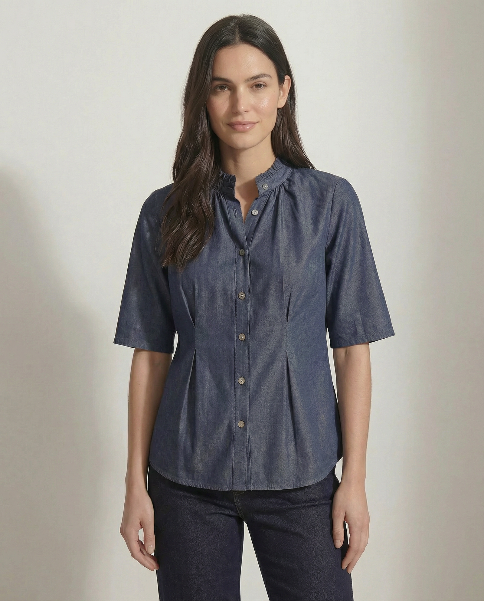 MAO DENIM SHIRT