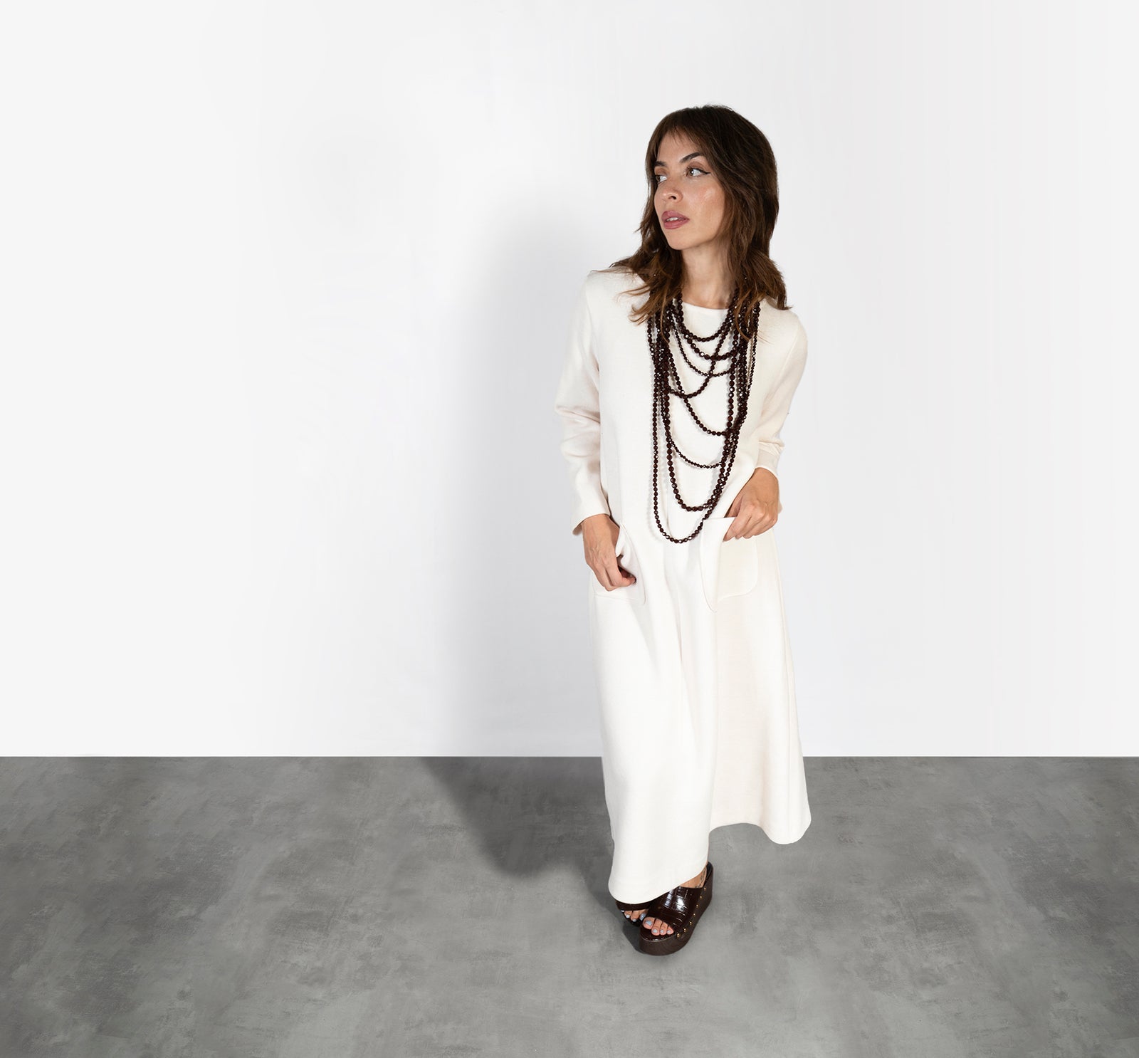 vestido punto grueso