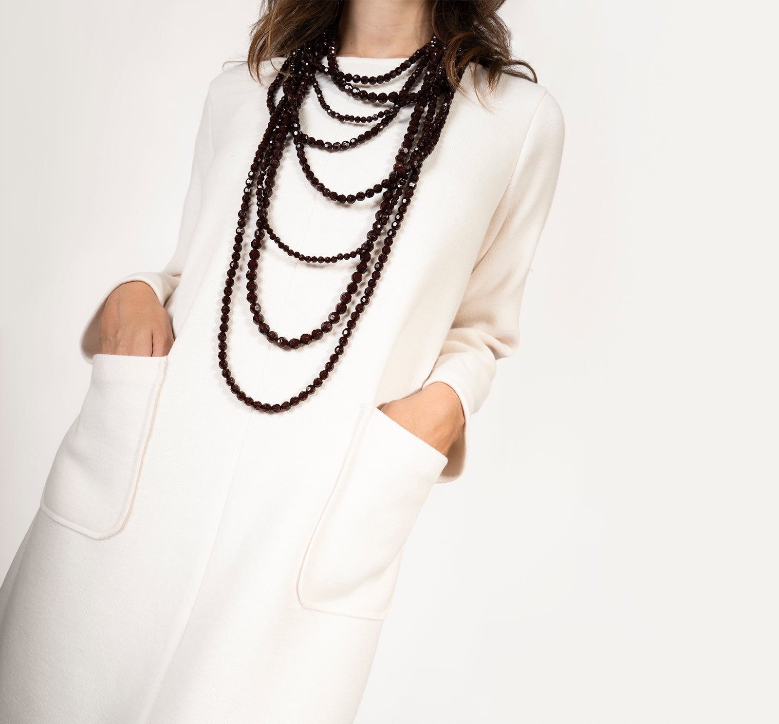 Vestido lana punto grueso