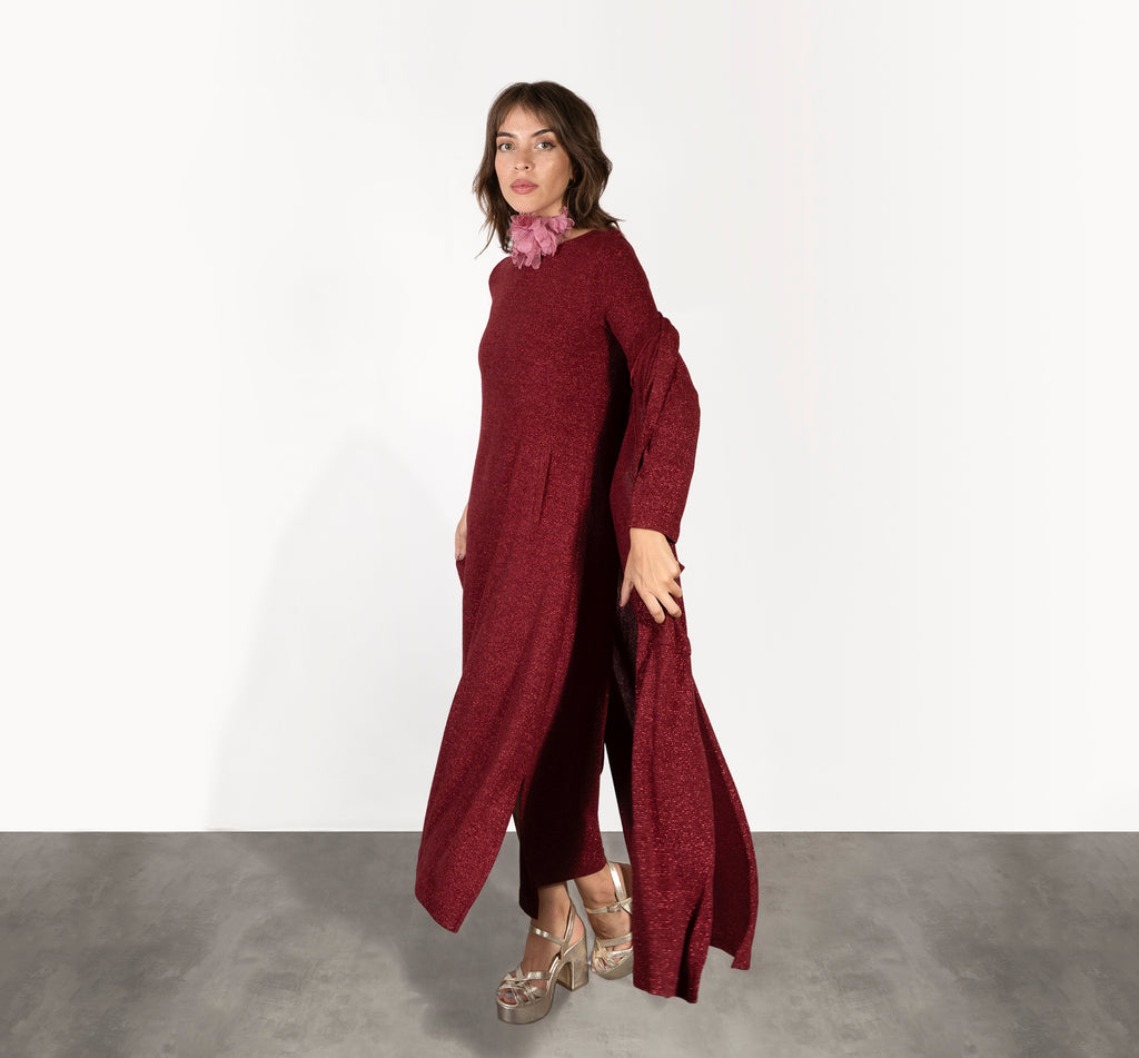 vestido chaqueta lurex