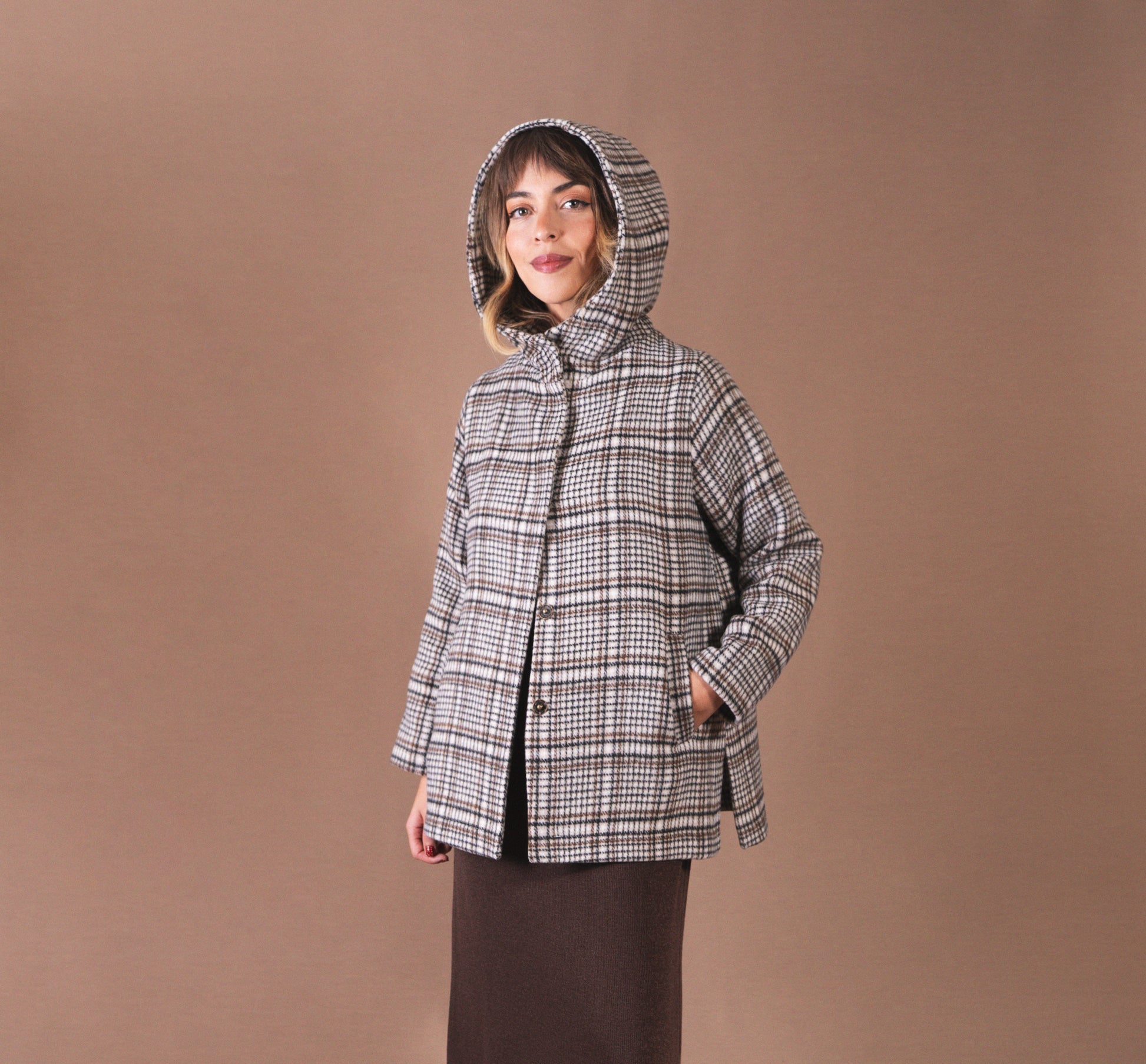 Chaquetón paño cuadros