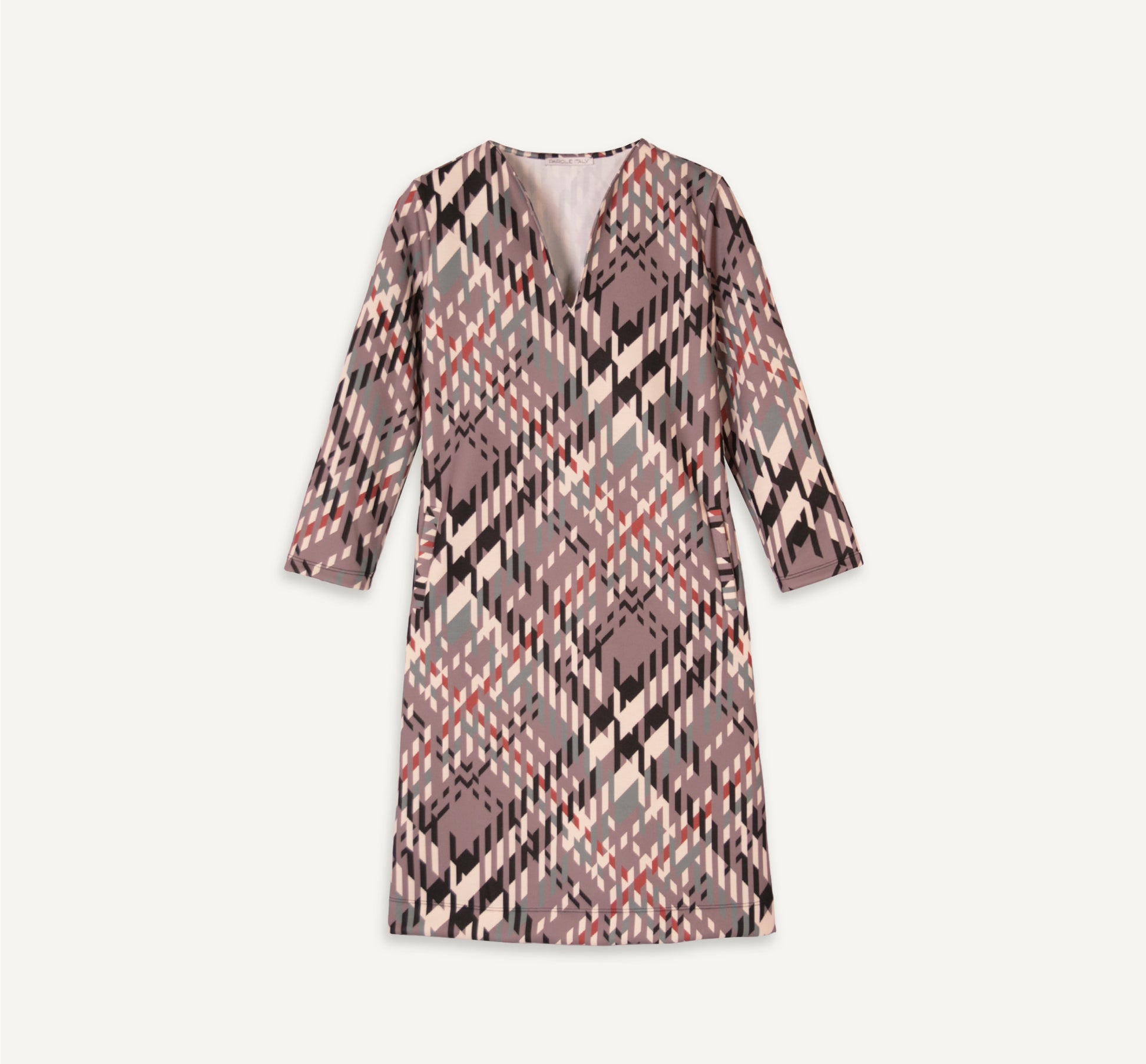 vestido cuadros corto