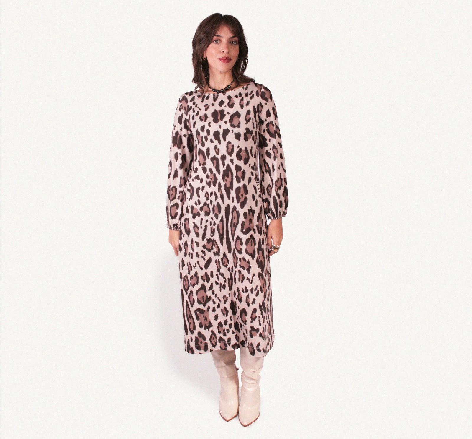 vestido leopardo