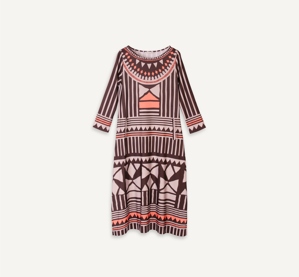 vestido minas chocolate