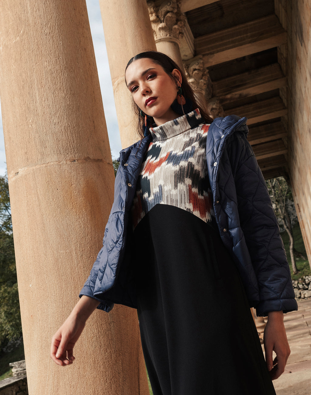 Vestido Combinado Cumbres